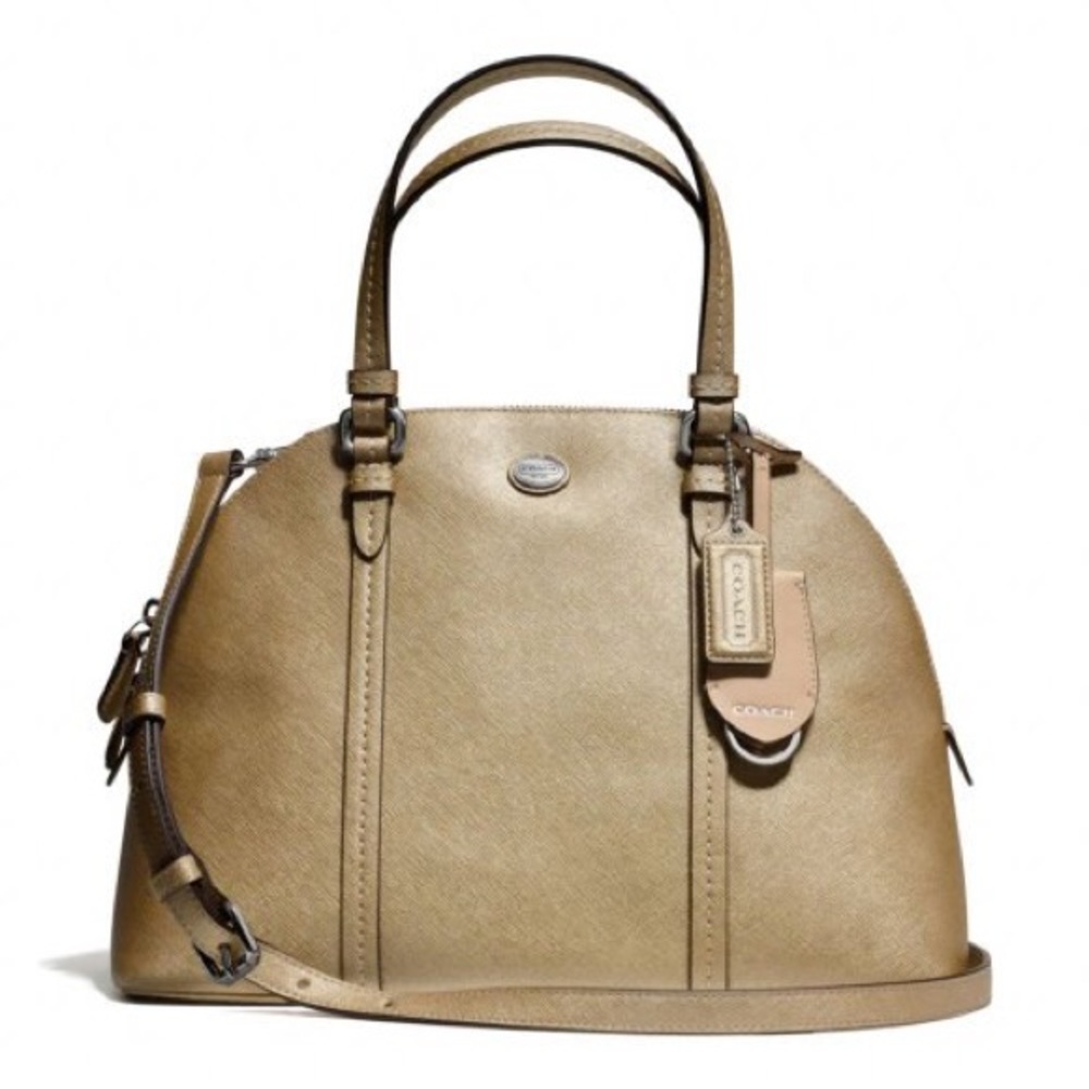 PEYTON LEATHER CORA DOMED SATCHEL